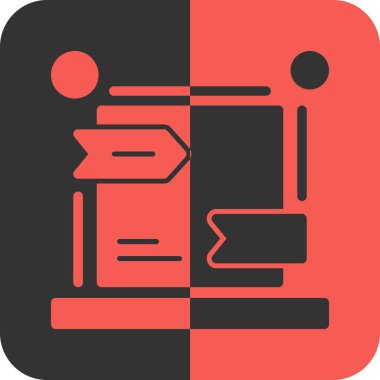 Banka kartı düz vektör simgesi