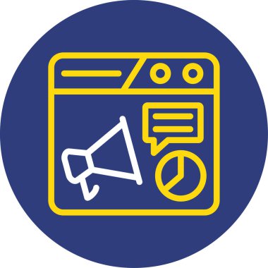 İnternet simgesi, internet düğmesinin vektör illüstrasyonu