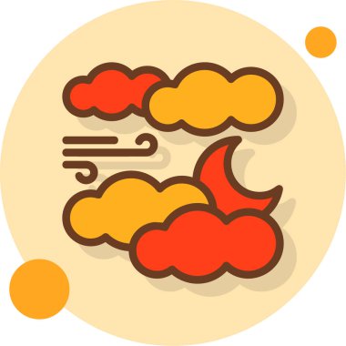 Hava durumu ikonu. vektör illüstrasyonu