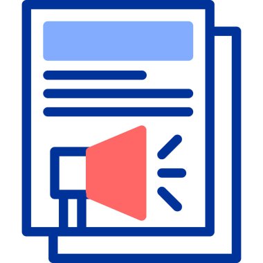 Dosya belgesinin bir simgesinin vektör illüstrasyonu