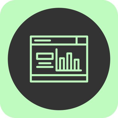 grafik ikonu vektör illüstrasyonu