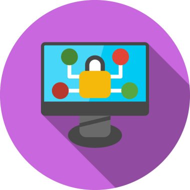 Internet güvenlik vektör simgesi