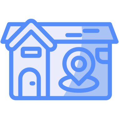 Ev. Web simgesi basit illüstrasyon