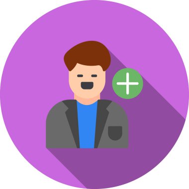 insanlar düz illüstrasyon vektör simgesi