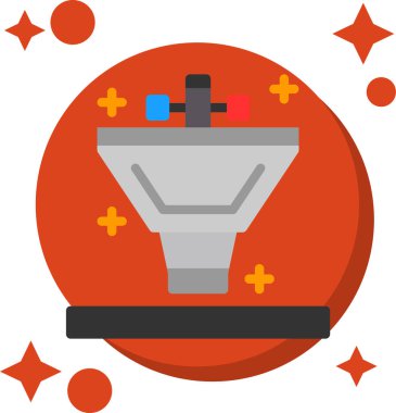 bomba düz simgesi, vektör illüstrasyonu