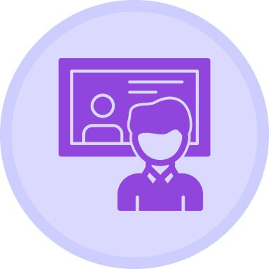 İş. Web simgesi basit illüstrasyon