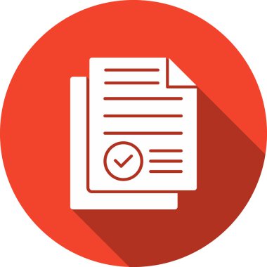 Belge. Web simgesi basit illüstrasyon