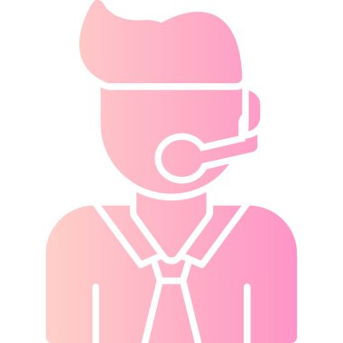 avatar erkek simge vektör çizimi