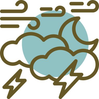 Hava durumu simgesi, vektör illüstrasyonu