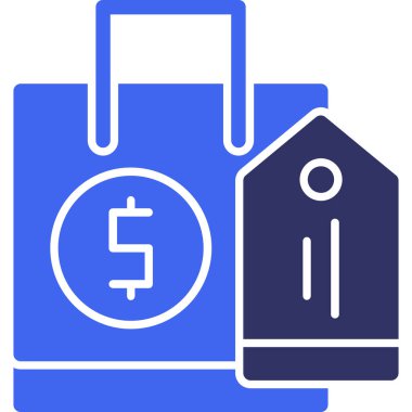 Alışveriş. Web simgesi basit illüstrasyon