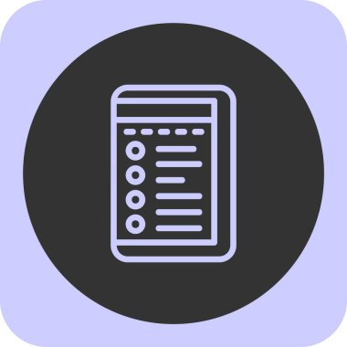 Belge simgesinin vektör illüstrasyonu