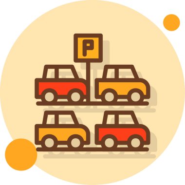 park vektörü simgesi düz illüstrasyon