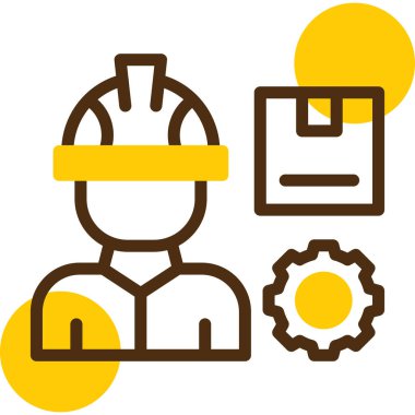 Mühendis. Web simgesi basit illüstrasyon