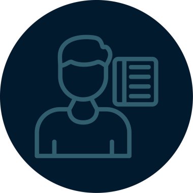 İnsan simgesinin vektör illüstrasyonu