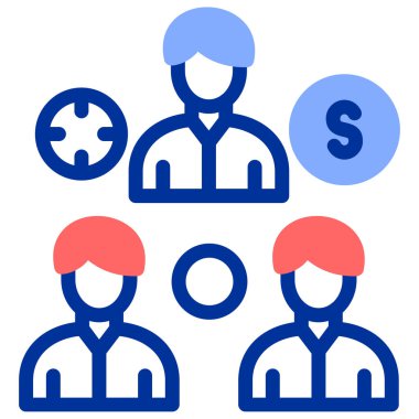 İnsan simgesinin vektör illüstrasyonu