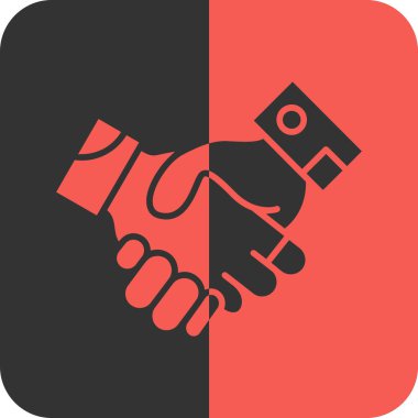 Ortaklık anlaşması el sıkışma simgesi