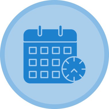 Takvim simgesi vektör illüstrasyonu