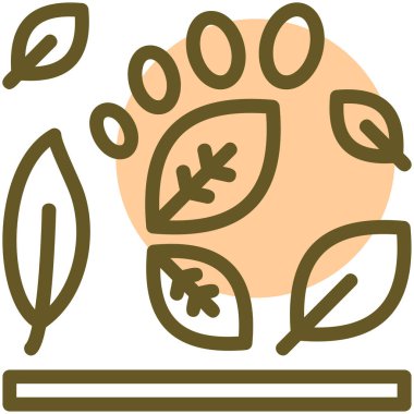 hayvan ayak izi simgesi