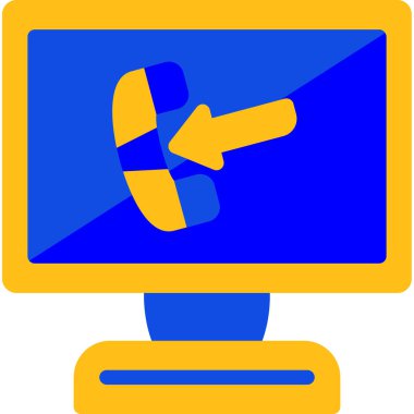 bilgisayar izleme simgesi, vektör illüstrasyonu