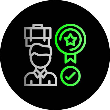 Benzersiz kullanıcı profili vektör simgesi