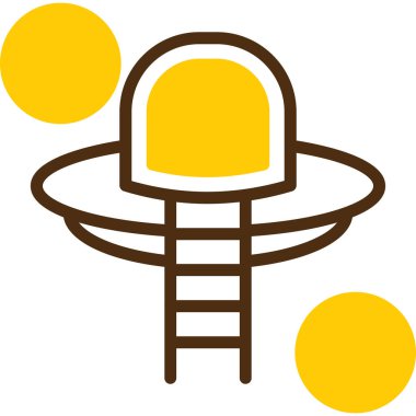 UFO simgesi. vektör illüstrasyonu