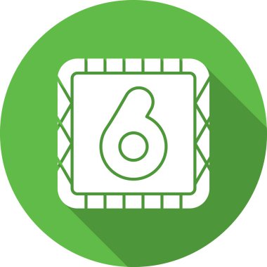 Tek bir izole simgenin vektör illüstrasyonu