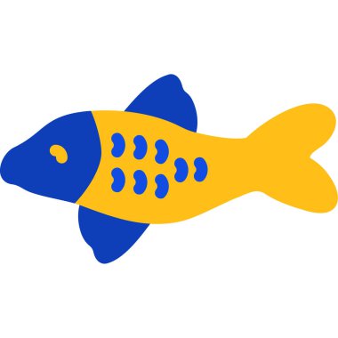 Saydam arka plan üzerinde balık logo tasarımı izole balık vektör simgesi