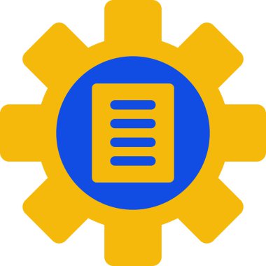 Belge simgesinin vektör illüstrasyonu