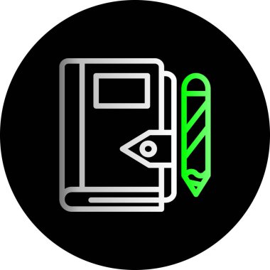 Benzersiz kalem vektörü simgesi