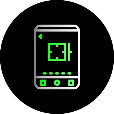 mobil vektör simgesi modern basit tasarım