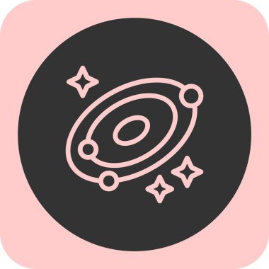 Vektör astronomi simgesi illüstrasyonu