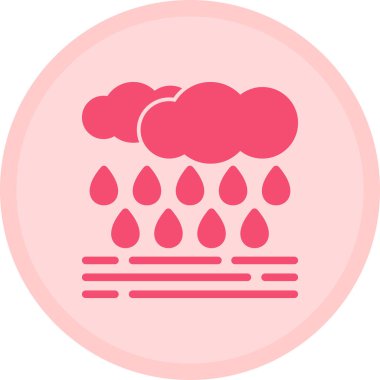 Hava durumu. Web simgesi basit illüstrasyon