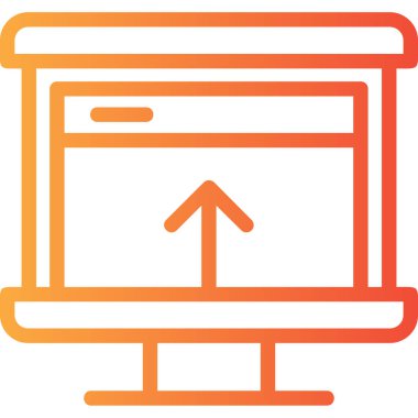 vektör lcd simgesi illüstrasyonu