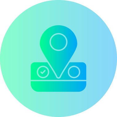 Harita simgesi. vektör illüstrasyonu