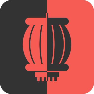 Web ve mobil için kırmızı ve siyah renk vektör simgesi