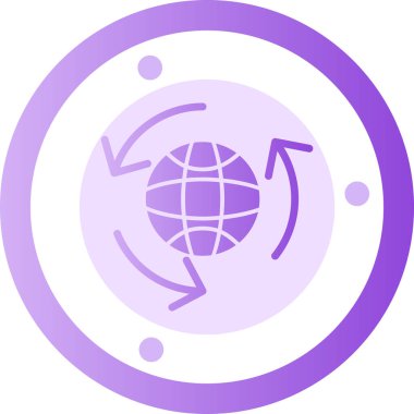 dünya simgesi, vektör illüstrasyonu