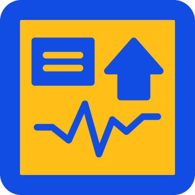 Bir rapor simgesinin vektör illüstrasyonu