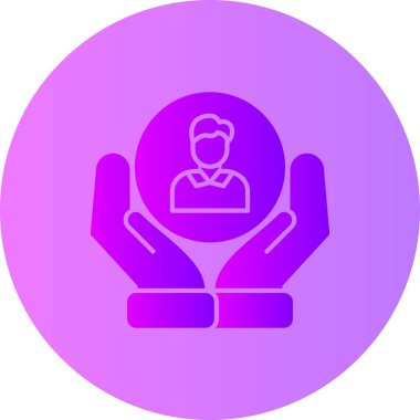 İnsan simgesinin vektör illüstrasyonu