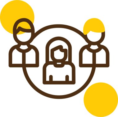 İnsan simgesinin vektör illüstrasyonu