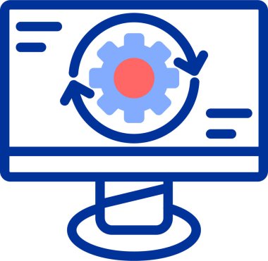 Ağ simgesi. Basit resimleme