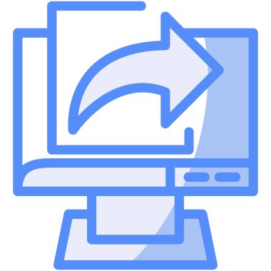 Bilgisayar. Web simgesi basit tasarım