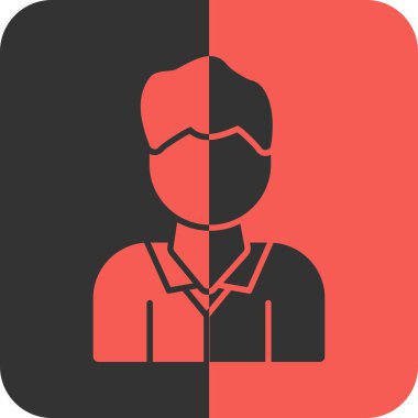 İş adamı simgesi vektör illüstrasyonu