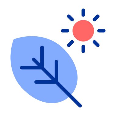 iklim sıcaklığı simgesi - ana hatlar biçiminde