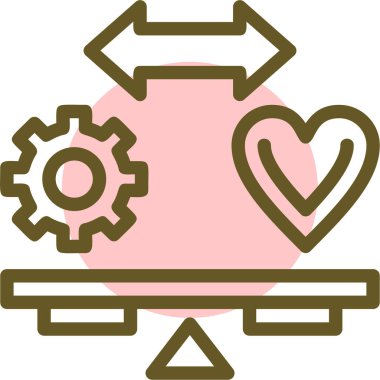 Aşk simgesi vektör illüstrasyonu