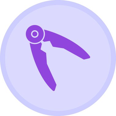 Makas. Web simgesi basit illüstrasyon