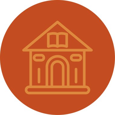 Ev. Web simgesi basit illüstrasyon