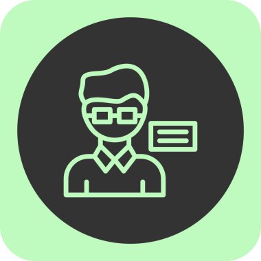 Kredi kartı ikonu düz stil izole edilmiş bir adam. vektör illüstrasyonu