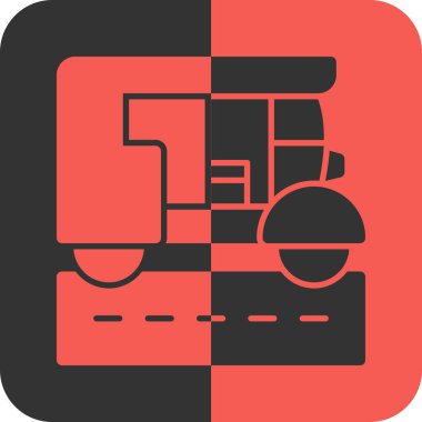 Modern oto tamir simgesinin vektör illüstrasyonu.