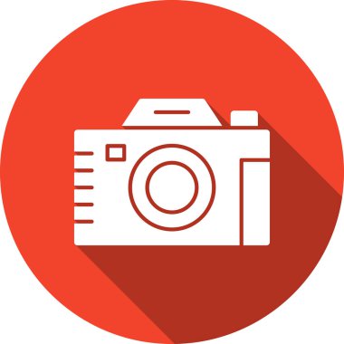 Kamera simgesinin vektör illüstrasyonu