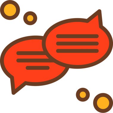 Konuş. Web simgesi vektör illüstrasyonu